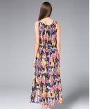 Printed silk crepe  dress